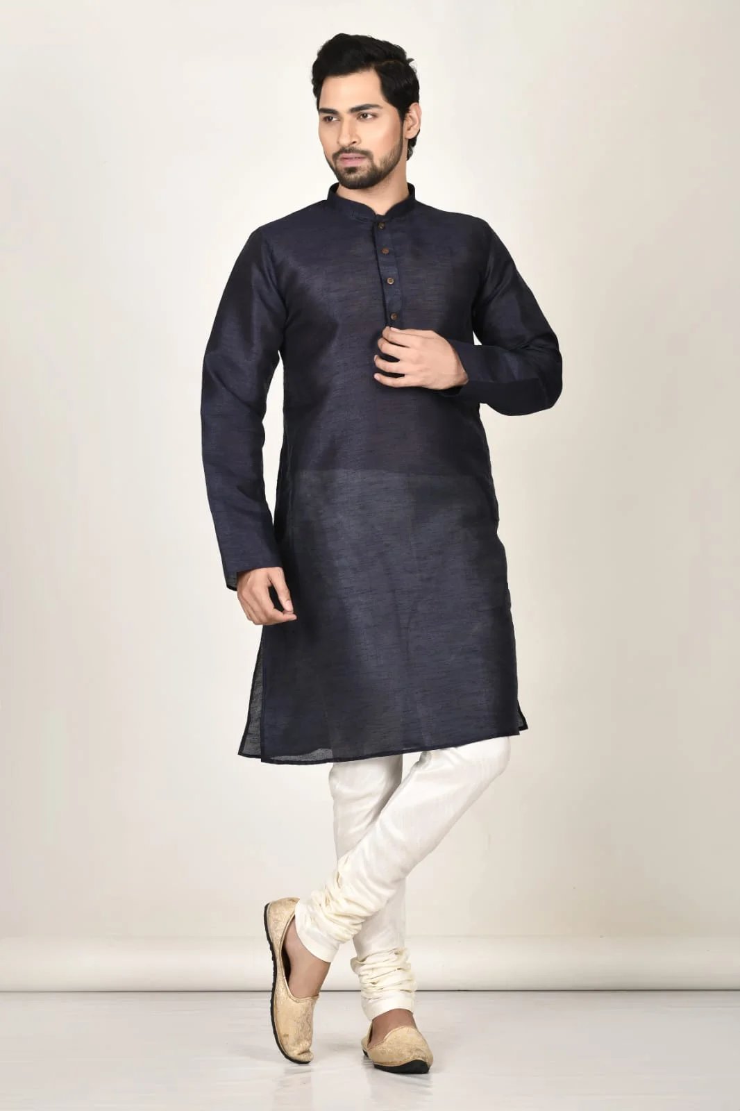 Silk kurta PPajama Set 
                             onerror=